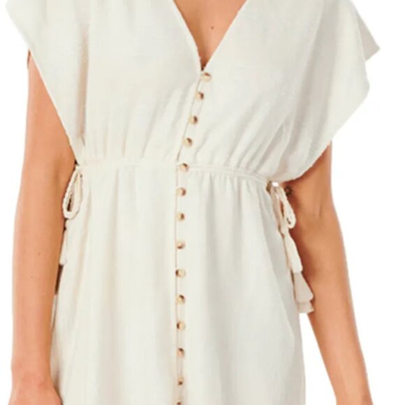 Rip Curl Cream Boho Dune Dress - Women's (Size S) NWOT - Picture 2 of 13